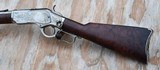 Winchester Model 1873 Factory Nickel & Engraved Saddle Ring Carbine SRC with Letter - 2 of 20