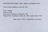 Winchester Model 1886 Saddle Ring Carbine SRC .45-90 WCF with Letter - 20 of 20