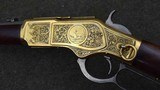 Factory Engraved Gold & Nickel Winchester Model 1873 Saddle Ring Carbine SRC - 16 of 20