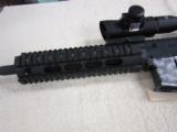 Custom Omega E3 Arms Tactical AR-15 Nickel Boran BCG NCStar Red Dot 1x40 with 5x Magnifier .223 / 5.56 Skulls Finish - 12 of 13