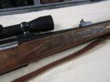 1965 Winchester Model 70 Monte Carlo Walnut stock hinged floorplate sights Redfield 2x7 Scope Very Nice - 3 of 14