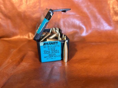 Various .308 Bullets -- Barnes, Nosler, Speer -- Solids, Spitzers, Ballistic Tips - Image 3 of 9