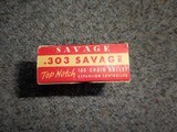 303 Savage Indiana head top notch red box ammo - 2 of 5