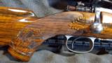 Mauser .243 Bolt Action Custom Engraved rifle by G.B. Kranich - 6 of 15