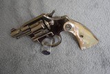 COLT BANKER SPECIAL PRE WAR 1937 SQUARE BUTT NICKEL WITH FACTORY BOX AND FACTORY MOTHER OF PEARL GRIPS - 4 of 15