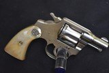 COLT BANKER SPECIAL PRE WAR 1937 SQUARE BUTT NICKEL WITH FACTORY BOX AND FACTORY MOTHER OF PEARL GRIPS - 7 of 15