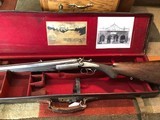 Walter Locke Hammer double rifle 450 express- cased - 1 of 8
