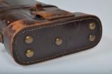 Leather “Leg O’ Mutton” Takedown Side by Side Shotgun Case 28” Barrels - 10 of 12