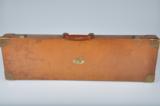 Side by Side Takedown Shotgun Case 28” Barrels Leather - 1 of 15
