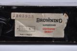 Belgium Browning Superposed Grade I Lightning Skeet 12 Gauge 26” Barrels Square Knob Pistol Grip Stock New in Box - 25 of 25
