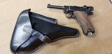 Very Nice Shooter Grade DWM 1916 Luger 9mm Pistol, Reblue, Most Matching Numbers, Two Mags, Reproduction Holster with Takedown Tool - 2 of 15