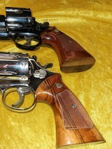 Gorgeous S&W Model 57 (No Dash) Revolvers in 41 Magnum, 8-3/8" Barrels. One High Polish Blue, One Shiny Nickel. - 7 of 12
