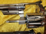 Gorgeous S&W Model 57 (No Dash) Revolvers in 41 Magnum, 8-3/8" Barrels. One High Polish Blue, One Shiny Nickel. - 5 of 12