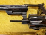 Gorgeous S&W Model 57 (No Dash) Revolvers in 41 Magnum, 8-3/8" Barrels. One High Polish Blue, One Shiny Nickel. - 6 of 12