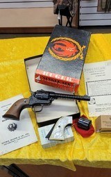 As New in Box Ruger 3-Screw Single Six 22 LR and 22 Mag Cylinders (Circa 1966) Plus Pearl Jay Scott Grips - Looks Unfired - 1 of 14