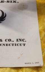 As New in Box Ruger 3-Screw Single Six 22 LR and 22 Mag Cylinders (Circa 1966) Plus Pearl Jay Scott Grips - Looks Unfired - 6 of 14