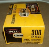 SPEER, DWM .300 Savage Ammunition, 20 Rounds - Image 1 of 6