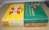 30 Remington Ammunition, 20 Winchester 170 Grain, Silvertips, 20 Remington 170 Grain SP. - Image 1 of 3