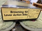 Browning 92 Lever Action Rifle 44Mag In Box Collector Quality Must SEE!!!!!! - 2 of 20