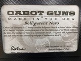 Cabot Guns Belligerent Nero 45 ACP #17 Of 21 In Existence !!!!! - 7 of 10