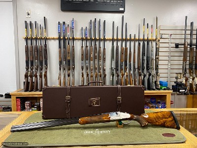 Krieghoff ULM Live Pigeon Gun 12Ga 30'' Side Lock Leather Takedown Case by Thomas Ferney & Co