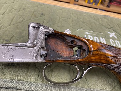 Krieghoff ULM Live Pigeon Gun 12Ga 30'' Side Lock Leather Takedown Case by Thomas Ferney & Co - Image 23 of 25