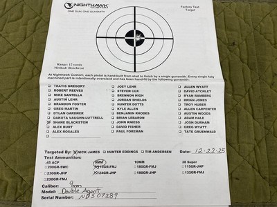 *New* Nighthawk Custom Double Agent 9mm IOS Cut & Ambi Safety - Image 4 of 6
