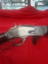 WINCHESTER 1873 Semi-Deluxe 44WCF 28"BBL. CASE HARDENED FRAME 3X WOOD w/ letter - 1 of 15