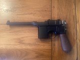 Mauser 9 mm broom handle pistol - Image 1 of 4