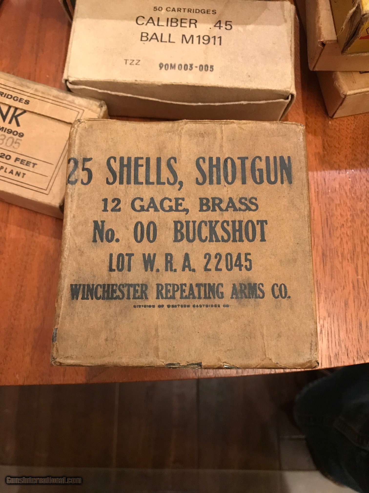 Winchester WWII era Brass 00 Buckshot for Trench Shotgun