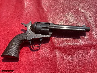 COLT SINGLE ACTION ARMY WITH LETTER PRE 1910 5.5 45 LC
