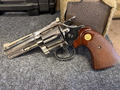 Colt Diamondback 38 special 4 inch Nickelvintage 1976 - Image 1 of 5