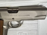 Colt Satin Nickel Combat Commander Vintage 1977 .45acp - Image 2 of 15