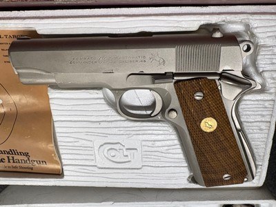 Colt Satin Nickel Combat Commander Vintage 1977 .45acp - Image 3 of 15