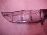 As New Custom Damascus Knife by Lloyd Thompson, Showing Clouds, Lightning and Water - 2 of 4