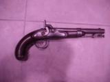 Martially Marked A. Waters Percussion Single Shot Pistol, 1839, Flint Conversion - 1 of 4