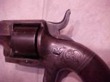 Rare Bacon Swingout Cylinder Revolver,Engraved, Blue, .32 Caliber - 3 of 5