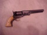 Fine Colt 1851 Navy Revolver, Scene, Ivory Grips, Blue, Case - 4 of 5
