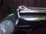 Fine Remington Double Deringer, Pearl Grips, Nickel, Perfect Hinges - 5 of 5