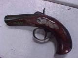 Fine Slotter Copy of Henry Deringer Peanut Pistol. .41 Cal. - 2 of 4