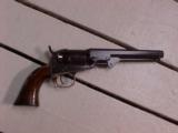 Exc. Colt 1849 Pocket Model, Scene, Blue, CC, Silver Plate, Fine Bore, 6