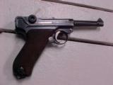 Excellent Ehrfurt 1913 Luger Pistol, 9mm, Original Holster, Straw and Blue, Fine Condition - 4 of 5