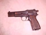 Nazi Proofed Begian Made Browning Hi-Power, 9mm, Exc. Condition, 13 Round Magazine, Blue - 1 of 5