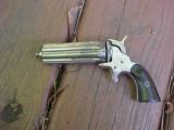 Exc. Rupertus Pepperbox Pistol, Nickeled, 8 Shot x .22 Cal., Fine Rosewood Grips - 1 of 4