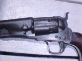 Rare Early Colt Fluted Army, 1860, SN 3XX(all match inc. Wedge and Arbor Pin), Four Screw, Grips Chipped,Southern? - 4 of 6