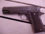 Fine WWIII Colt .45 1911A!, Matching Holster Marked US, Dated 1942. Fine Gun and Holster, Parkerized, Checkered Grips - 4 of 8