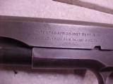 Fine WWIII Colt .45 1911A!, Matching Holster Marked US, Dated 1942. Fine Gun and Holster, Parkerized, Checkered Grips - 7 of 8