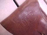 Fine WWIII Colt .45 1911A!, Matching Holster Marked US, Dated 1942. Fine Gun and Holster, Parkerized, Checkered Grips - 2 of 8