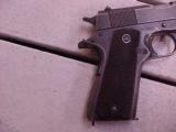Fine WWIII Colt .45 1911A!, Matching Holster Marked US, Dated 1942. Fine Gun and Holster, Parkerized, Checkered Grips - 6 of 8