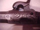 Fine Quality Belgian Single Shot Percussion , Engraved, Silver Inlays, ,Boot Pistol - 2 of 7